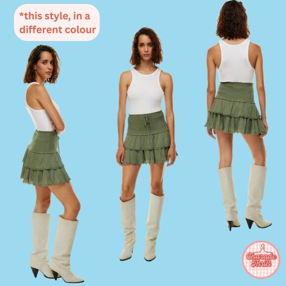 Aritzia x Wilfred "Bubbles" or "Mozart" Ruffled Skirt - Picture 2 of 3